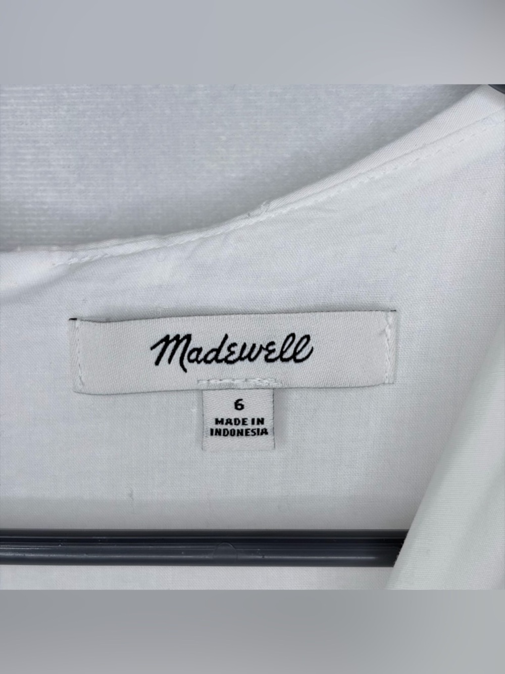 Madewell White Tie Front Mini Dress - Picture 5 of 9